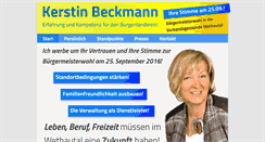 Desktop Screenshot of kerstin-beckmann.info