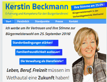 Tablet Screenshot of kerstin-beckmann.info